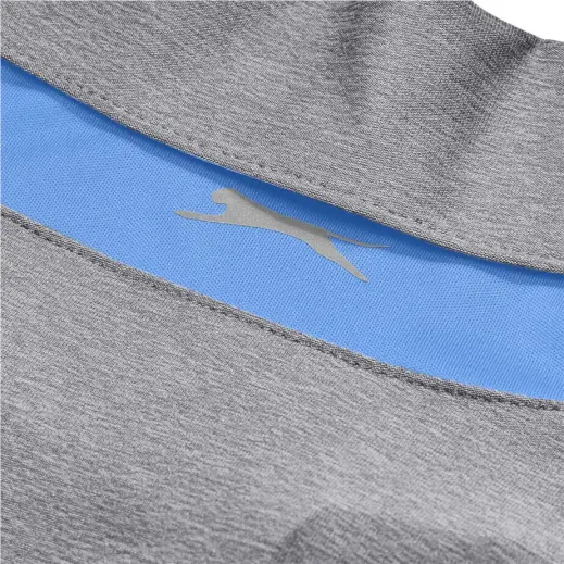 Mens Cypress Golf Shirt Grey Close Up Collar